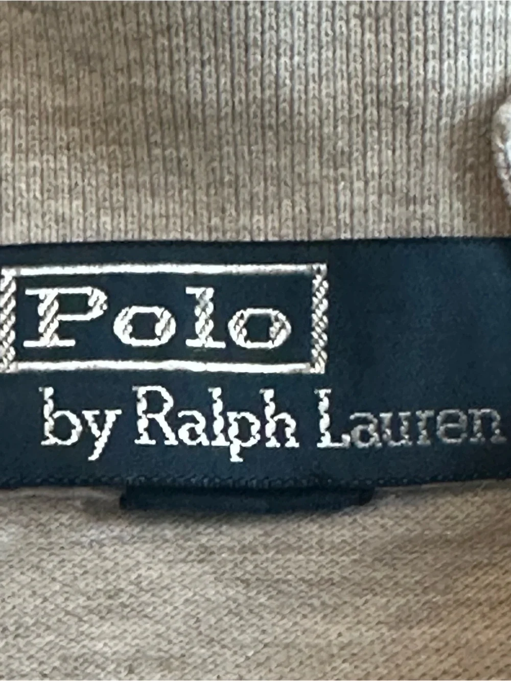 Vintage Polo Ralph Lauren Striped Polo Shirt XL Gray NavKnit Cotton 90s